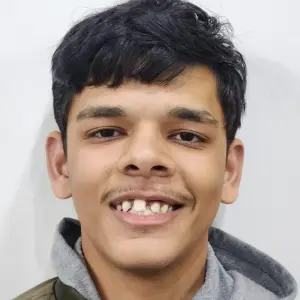 Patient smile before treatment