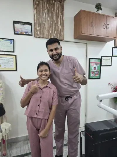 Happy patient, Genus Dental, Lucknow